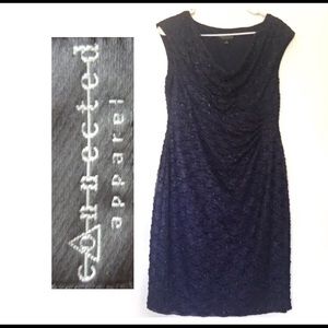 Connected Apparel - Scoop neck, Navy size: 8